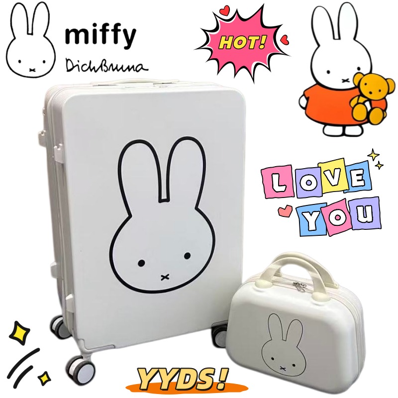 Luggage Cover Protector - Nowa walizka na kółkach Miffy, kreatywna,