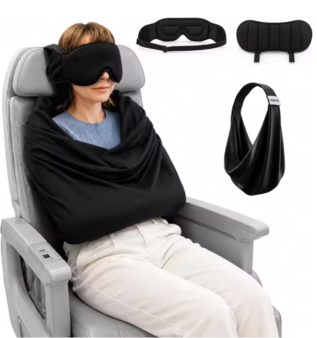 Travel Accessories Long Flight - Uniwersalny system wspomagający sen w samolocie,