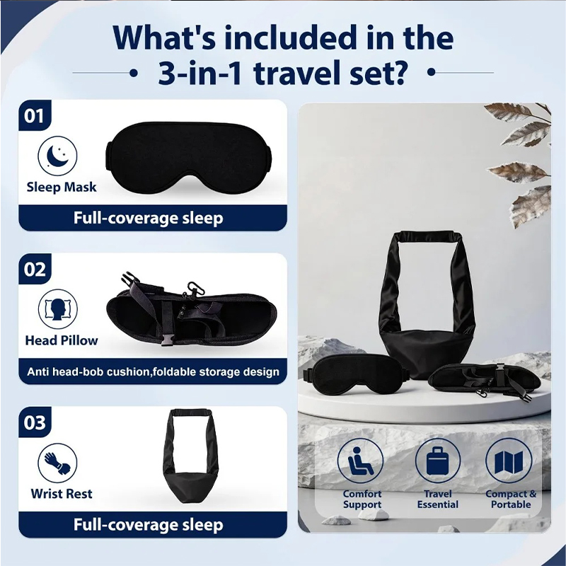 Zestaw 3 w 1 do wspierania snu – Travel Accessories Long Flight recenzja i cena